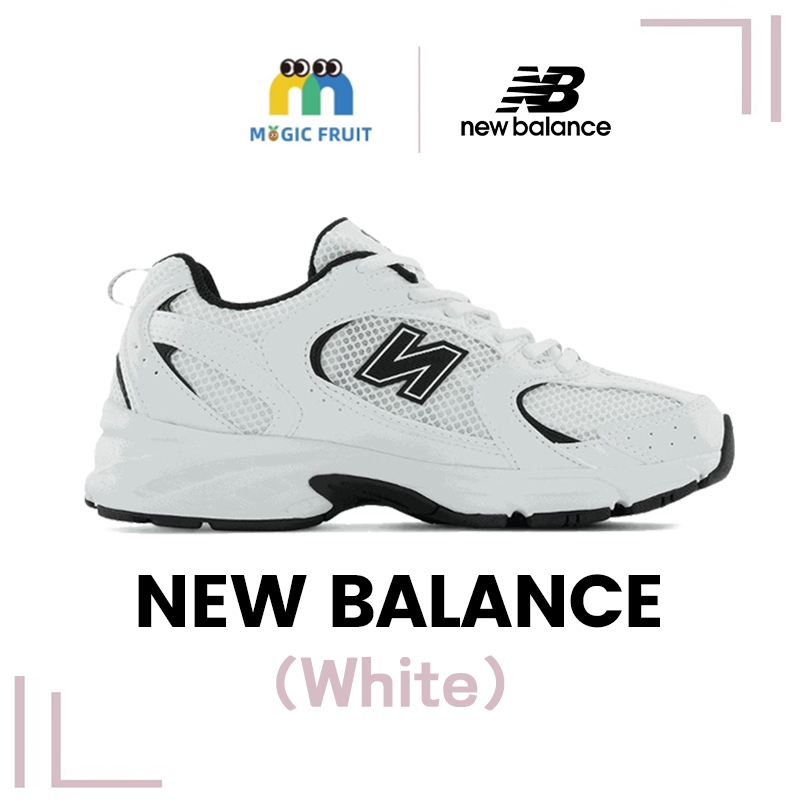 NEW BALANCE 530 NB MR530EWB WHITE BLACK SNEAKERS