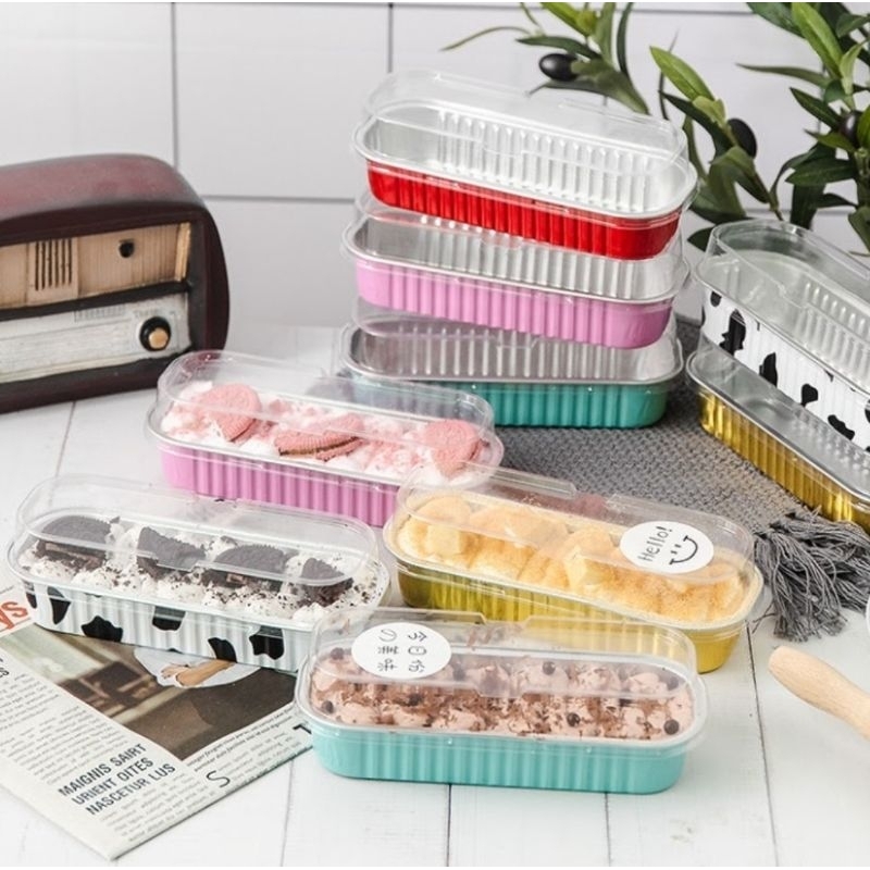 (10ชุด)ถ้วยฟอยล์บรรจุ200ml ถ้วยฟอยล์ทำขนม ถาดอบขนม พร้อมฝาpet