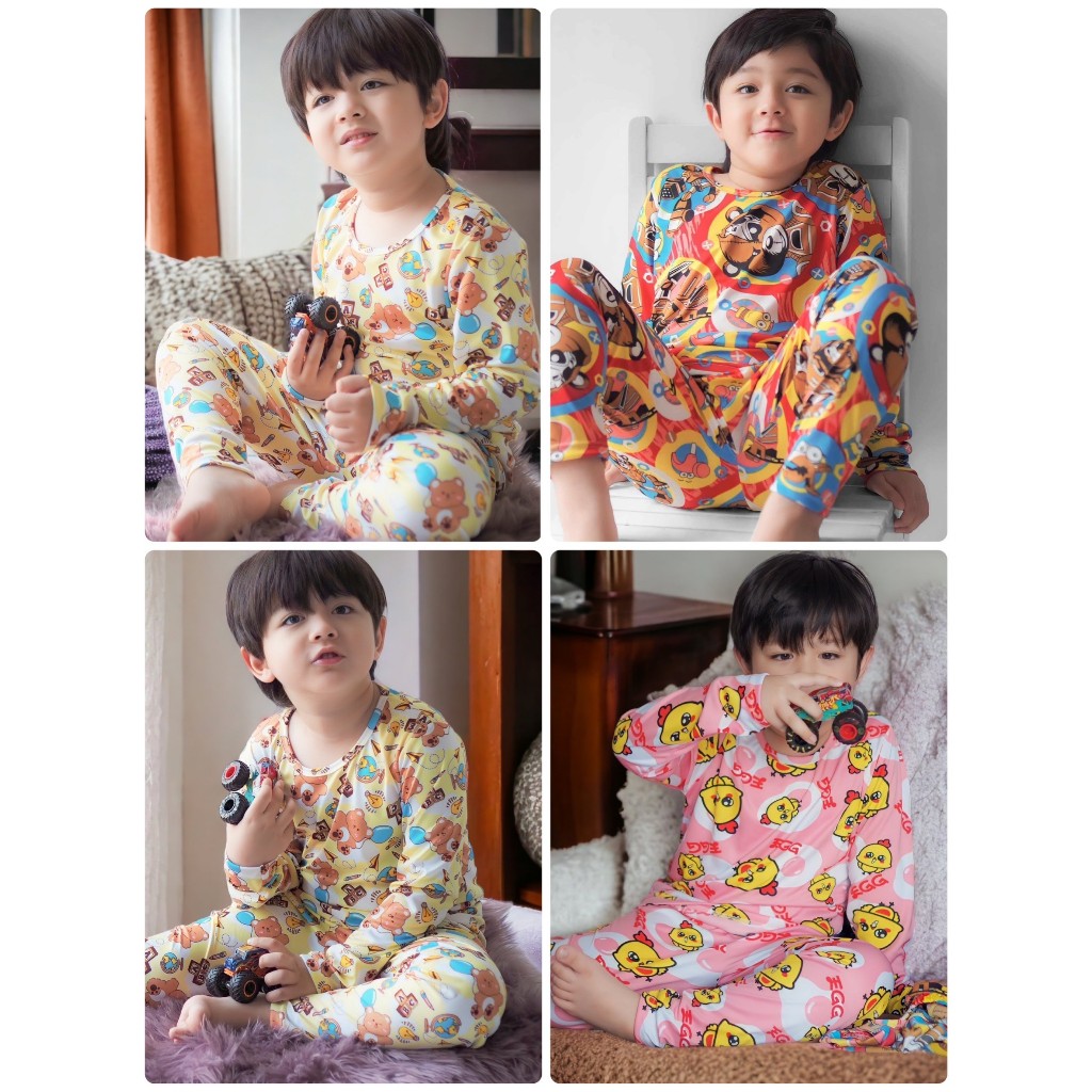 Sun-Sand ชุดนอนเด็ก แขนยาว ขายาว ผ้านิ่มใส่สบาย 3