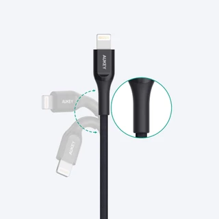 AUKEY สายชาร์จเร็วไอโฟน 8-14 Series PD 20W Kevlar USB-C to Lightning Cable มาตรฐาน MFI | CB-AKL3/4