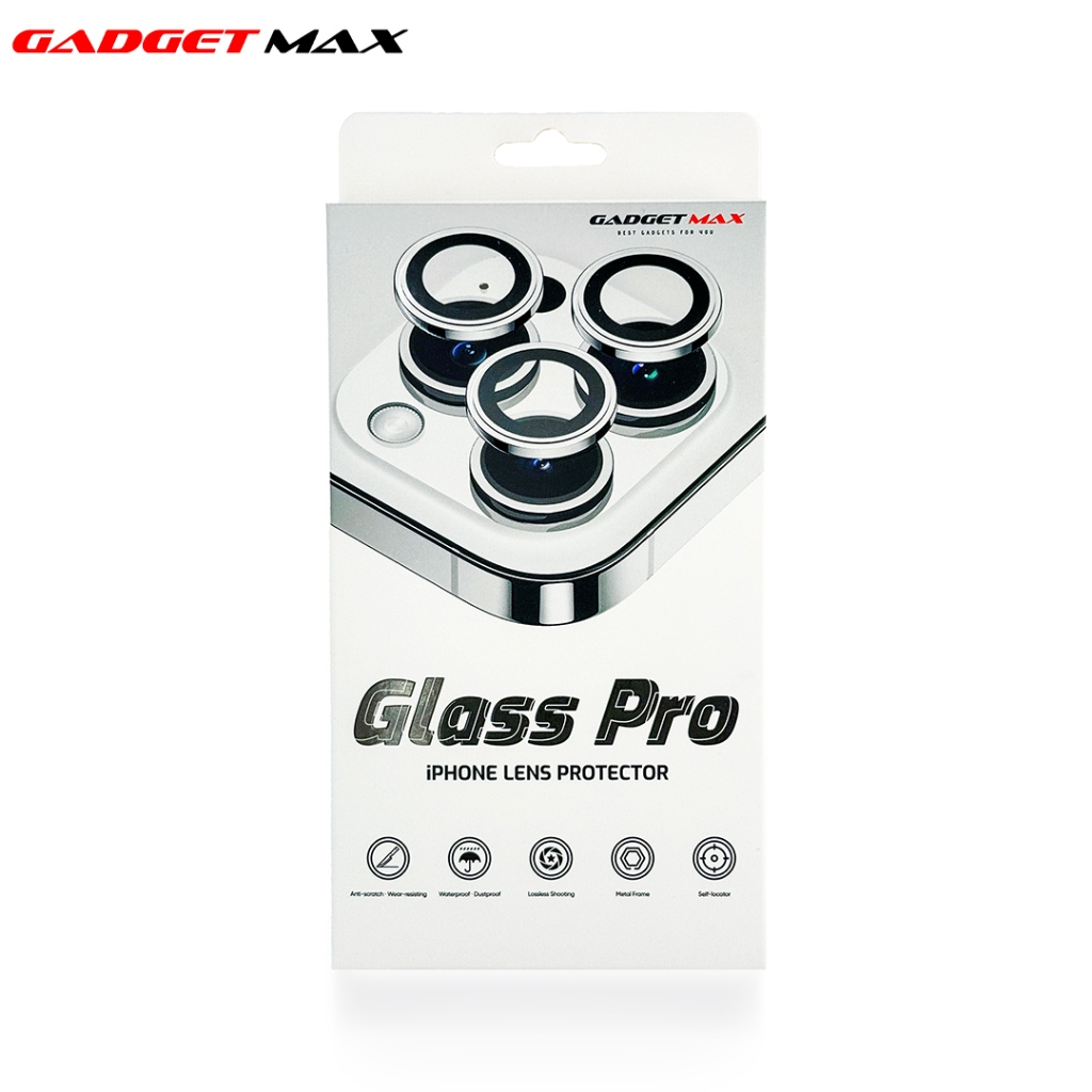 GADGET MAX---GLASS PRO LENS PROTECTOR (ORIGINAL / METAL FRAME) IPHONE 15 PRO 6.1" / IPHONE 15 PRO MA