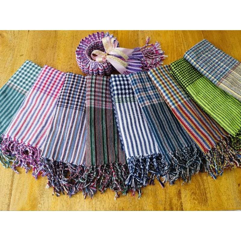 ผ้าพันคอฝ้าย เนื้อแน่น cotton