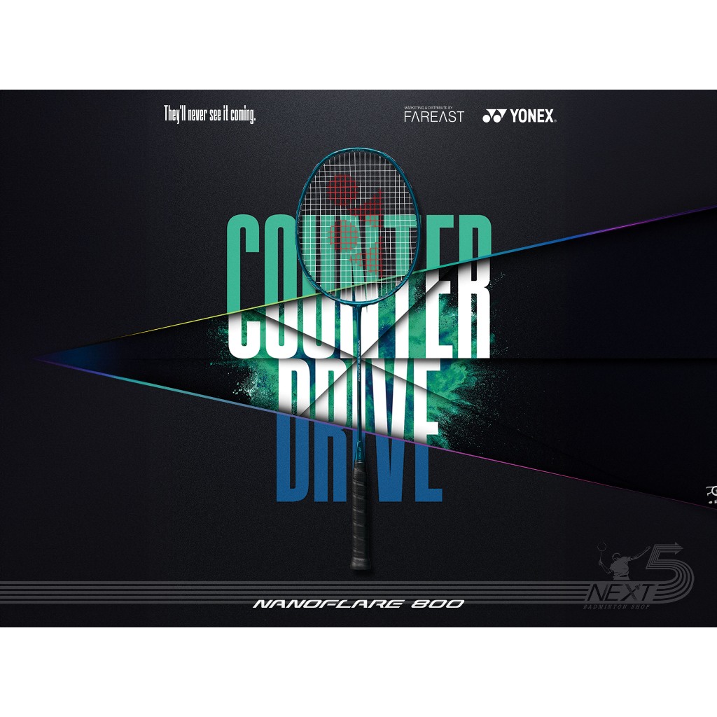 Yonex ไม้แบดมินตัน รุ่น Nanoflare 800 Pro , Tour , Game , Play แถมเอ็น กริป ซอง