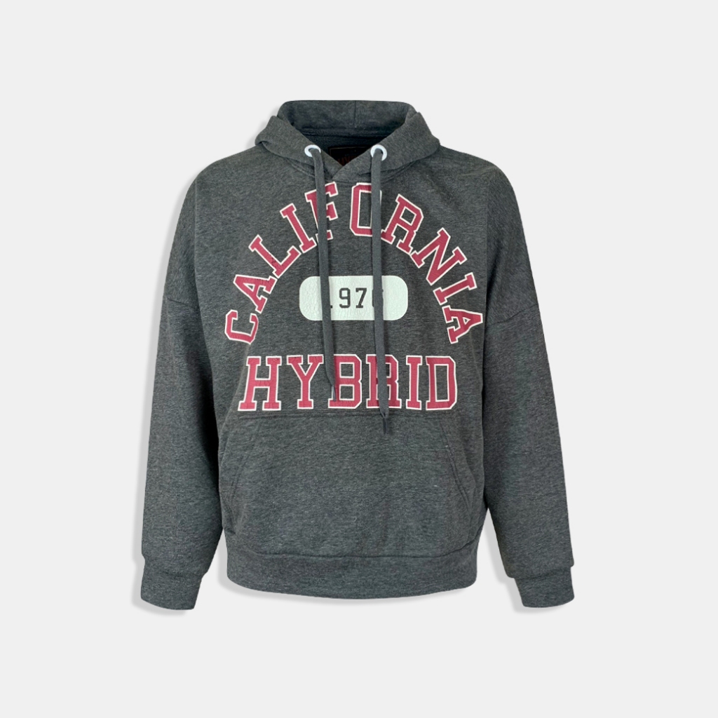 Hybrid Hoodie เสื้อฮู้ดดี้แขนยาวชาย สีดำ-ท็อปดาย(Topdye-Black)MC-112-TD-BL