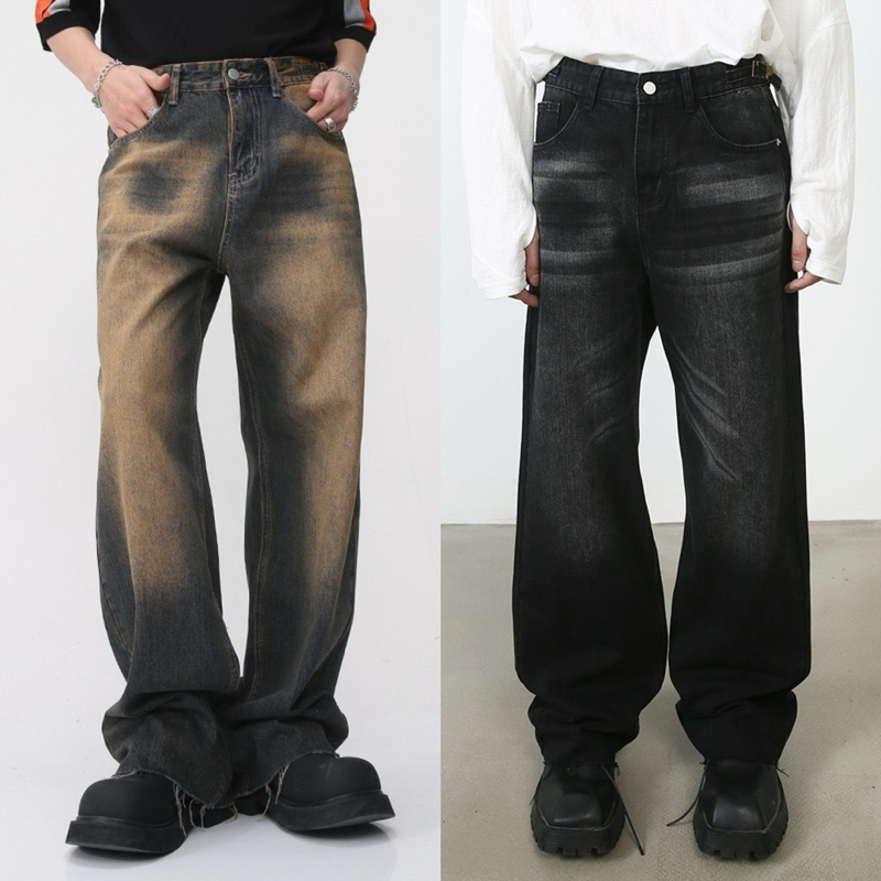 ANDY JEANS กางเกงยีนส์เอวสูงทรงกระบอกตรง