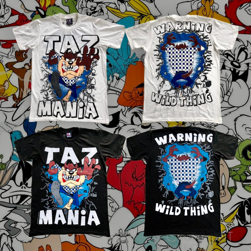 เสื้อการ์ตูนวินเทจ Taz mania