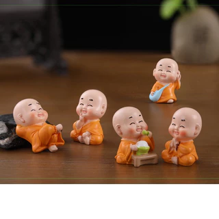 เณรน้อยชุดสีส้ม มีให้เลือก 7 แบบ (ราคา/1ชิ้น) ตุ๊กตาแต่งบ้าน ตุ๊กตาแต่งสวนสะสม แต่งสวน จัดสวนถาด พร็อพถ่ายรูป