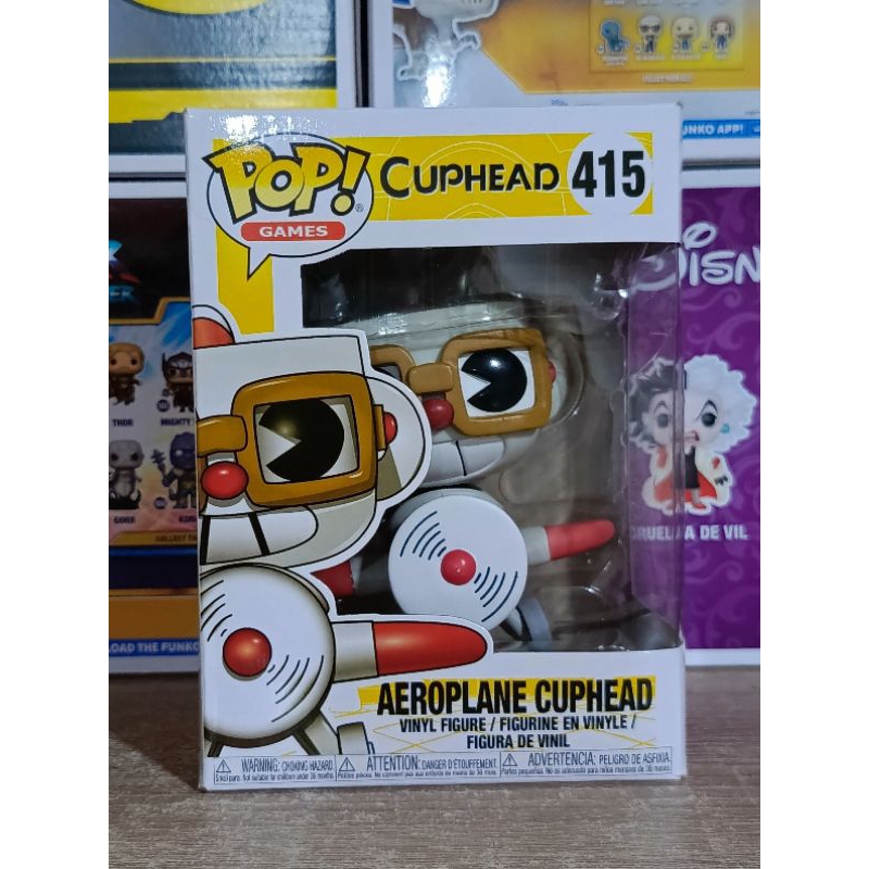 Funko Pop! : Cuphead - Aeroplane Cuphead [ กล่องสินค้า - 8/10 ]