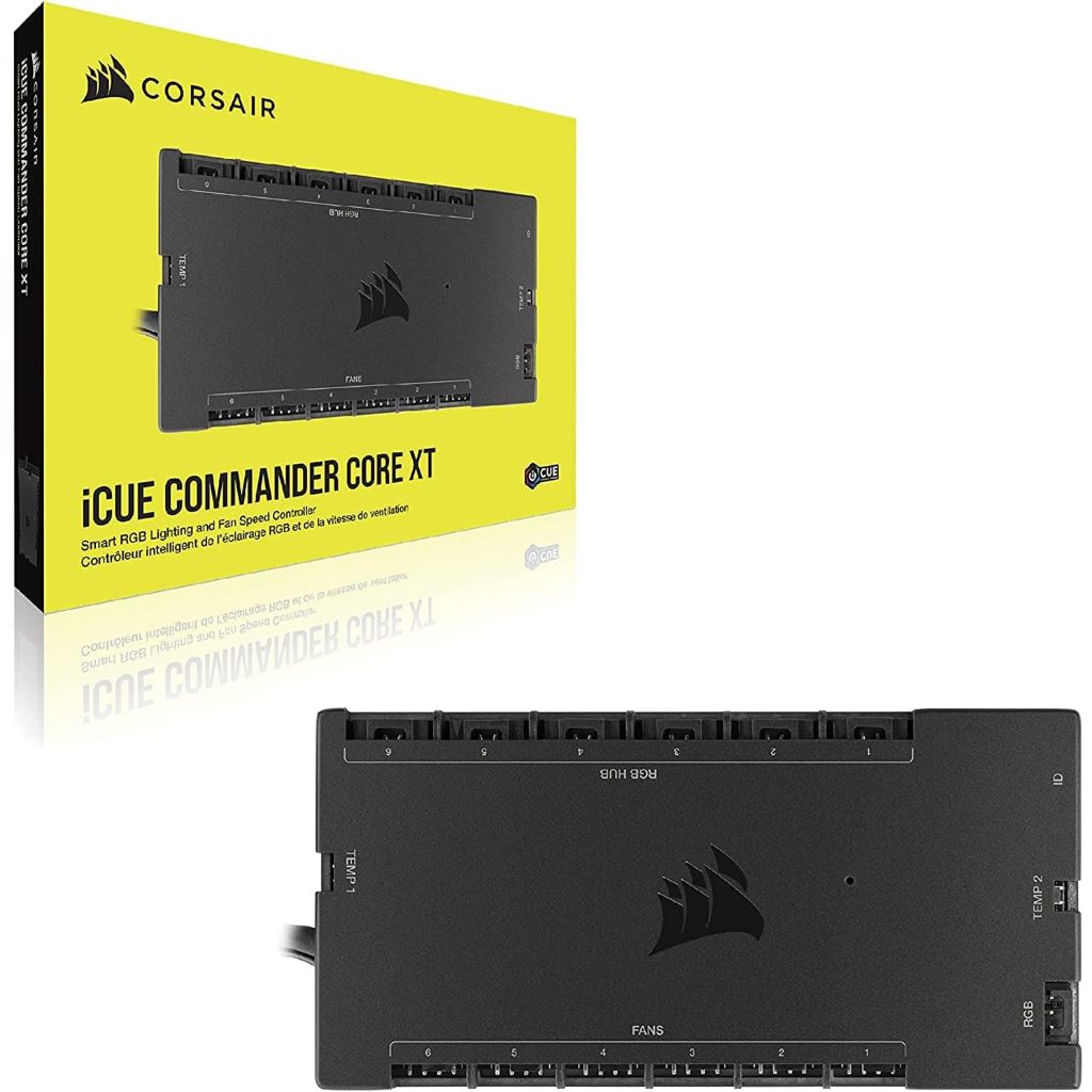 CORSAIR iCUE COMMANDER CORE XT SMART RGB LIGHTING AND FAN SPEED CONTROLLER