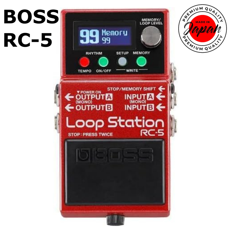 Boss Rc-5 Loop Station / แป้นเหยียบเอฟเฟคกีตาร์ ขนาดกะทัดรัด / Dtm / บันทึก / วงดนตรี / ไลฟ์สด / นักดนตรี / คอนเสิร์ต ส่งฟรีจากญี่ปุ่น