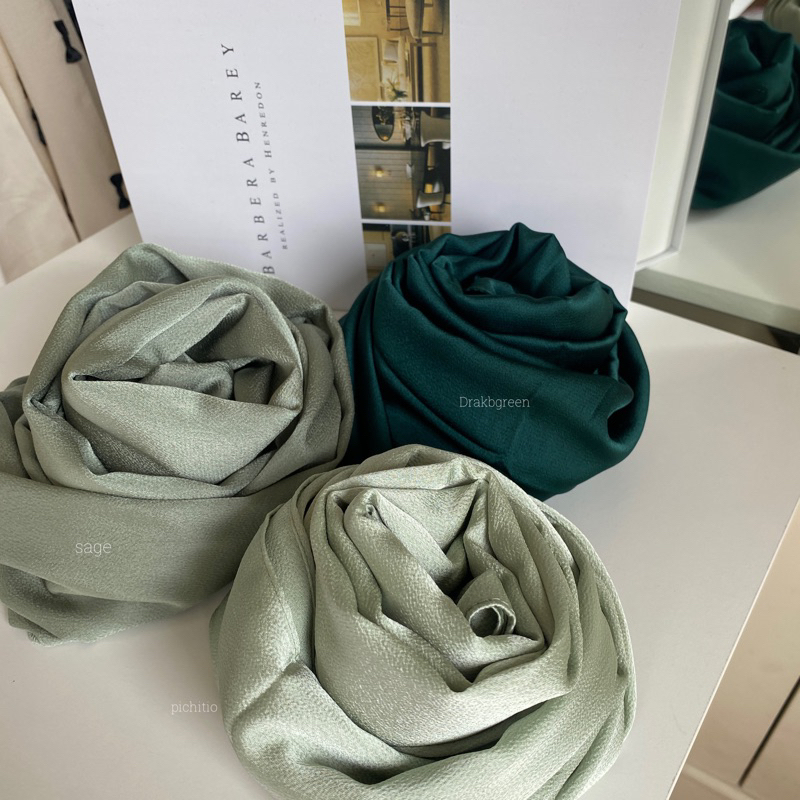 Satin~ Hijabผ้าคลุมบับเบิลซาติน มีให้เลือกถึง 18 สี