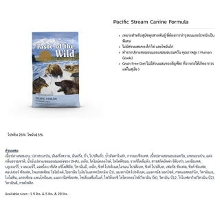 Taste of the Wild (Dog) - อาหารเม็ดสำหรับ ลูกสุนัข และ สุนัขโต 2.27kg