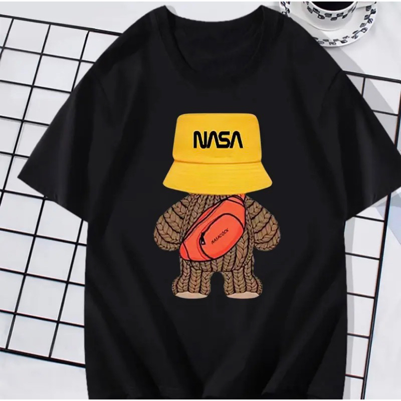 เสื้อผ้าแฟชั่น เสื้อยืดเกาหลี สกรีนลายNASA