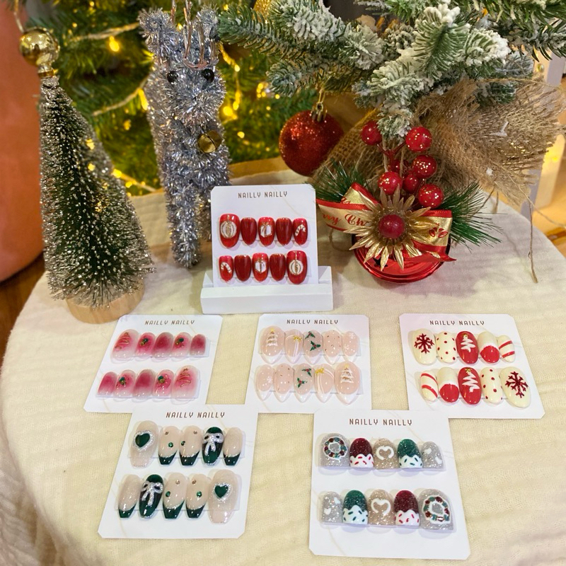 Christmas เล็บปลอมลายคริสต์มาส