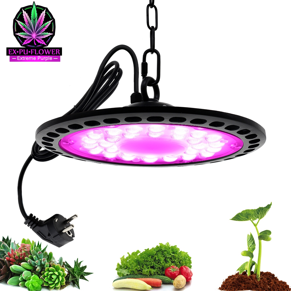 100W 150W 200W LED Grow Light ไฟปลูกพืช เต็มสเปกต VEG Bloom โคมไฟ IP65 กันน้ำ โคมไฟสำหรับในร่มพืชระบบ หลอดไฟปลูกต้นไม้