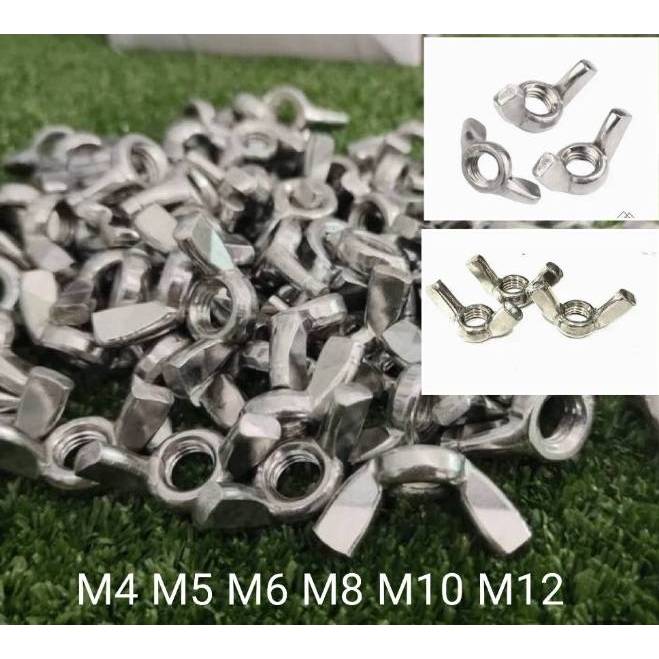 น๊อตตัวเมียหางปลาM4M5M6M8M10M12