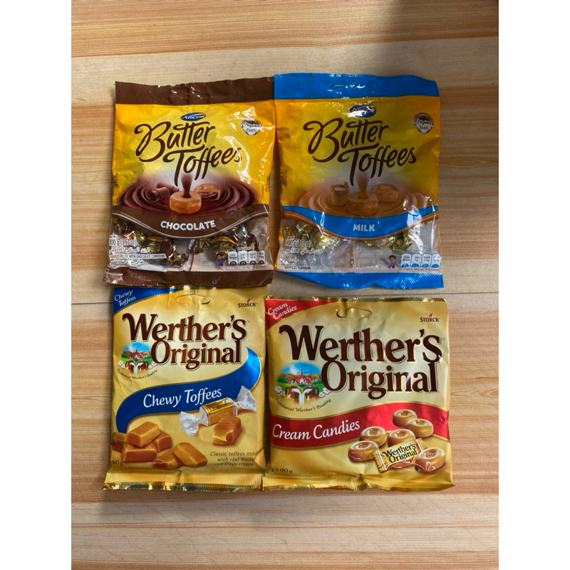 Werther’s Original ลูกอมคาราเมล / Arcor butter toffee ลูกอมรสเนย