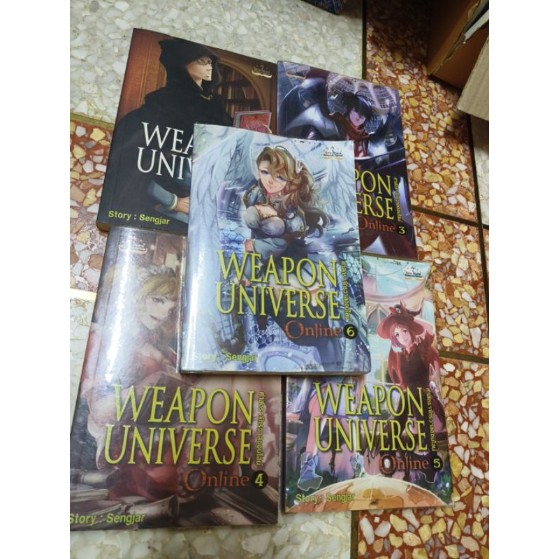 นิยาย WEAPON UNIVERSE Online ศาสตราจักรวาลออนไลน์ เล่ม 1,3,4,5,6  ยังไม่จบ มือสอง