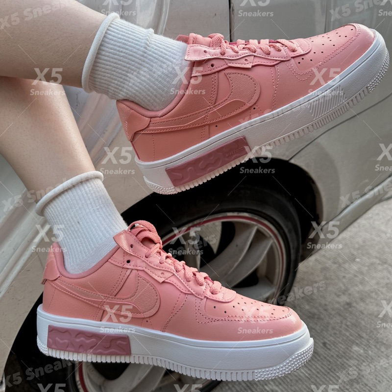Nike ของแท้ 100% AF1 AF1 Fontanka สีชมพูขาว