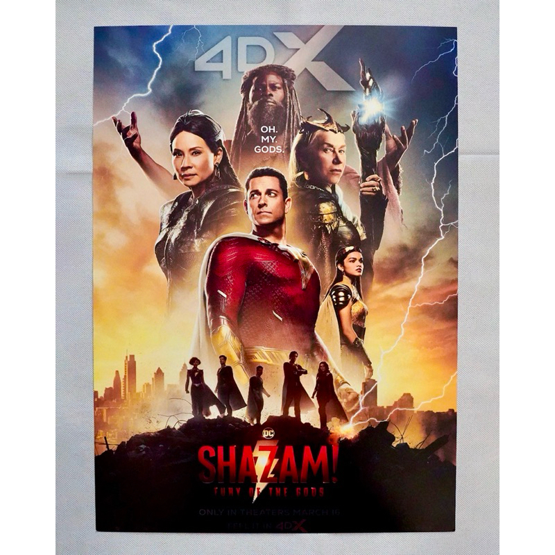 โปสเตอร์ของแท้ “SHAZAM 2 : FURY OF THE GODS” 4Dx จาก Major Cineplex - Poster “SHAZAM 2 : FURY OF THE