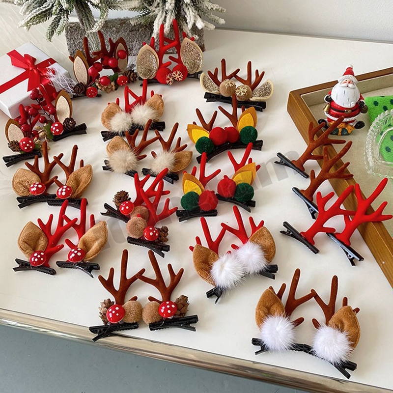 ส่งไวจาก กทม. กิ๊บติดผม เขากวาง สำหรับงานปาร์ตี้ คริสต์มาส / Christmas Hair Clip