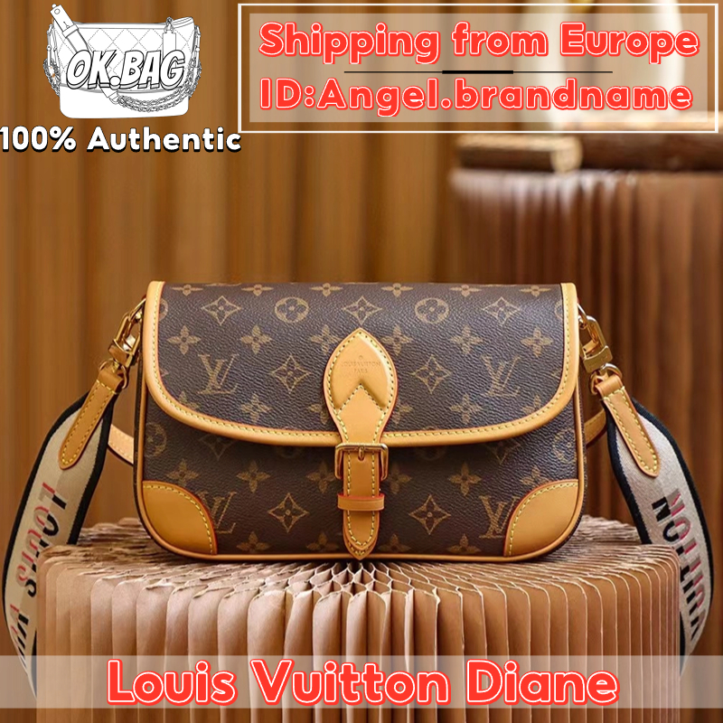 👜หลุยส์วิตตอง Louis Vuitton Diane Bag สุภาพสตรี กระเป๋าสะพายไหล่