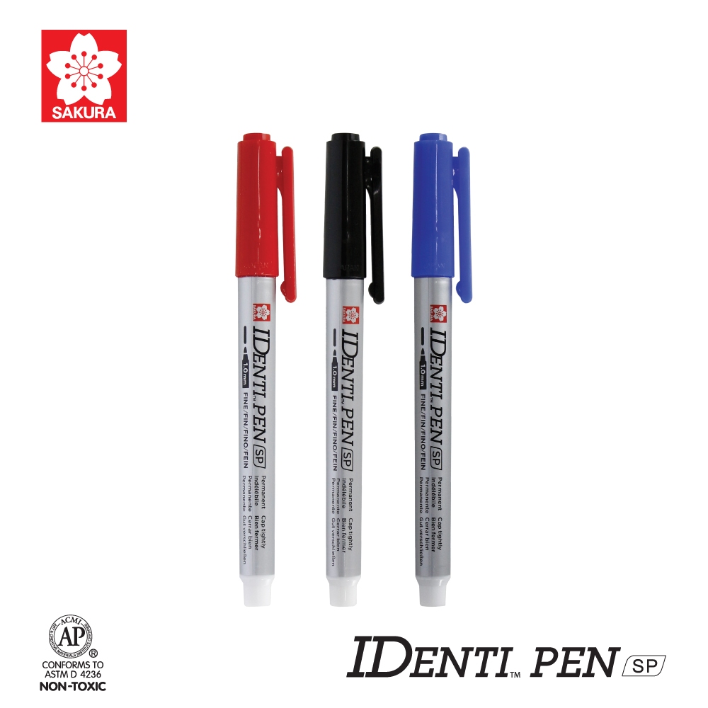 ปากกา IDENTI PEN SP SAKURA XYK-S น้ำเงิน ,แดง ,ดำ ราคาต่อ 1ด้าม