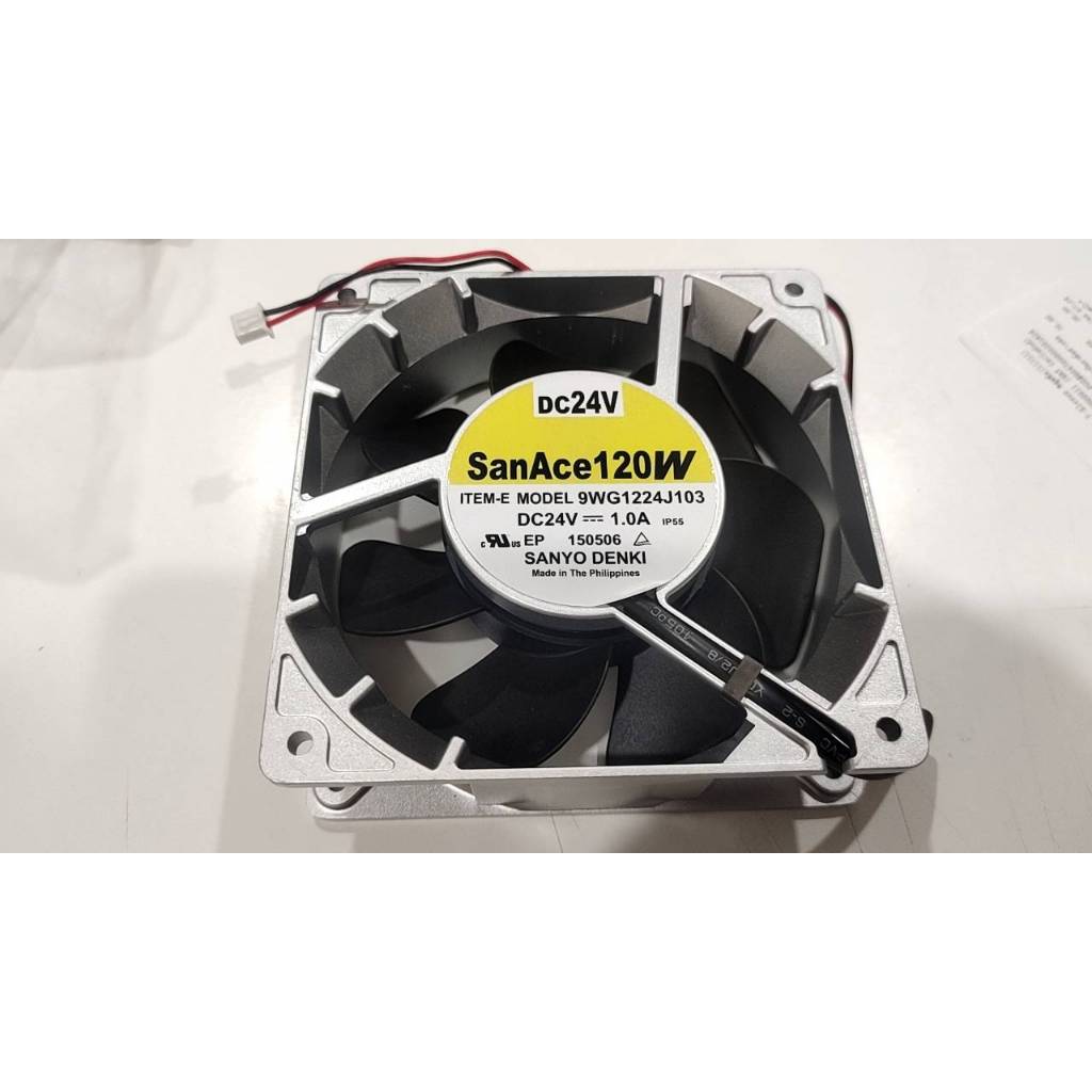 พัดลมกรอบอลูมิเนียม Sanyo SanAce120W 9WG1224J103 1.0A 12038 2Pin