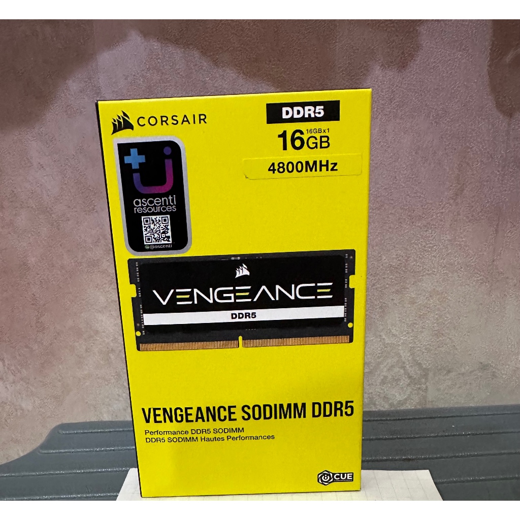 Corsair RAM แรม 16GB DDR5 4800MHz corsair vengeance สำหรับNotebook