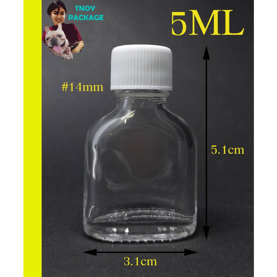 (ยกลัง774ใบ) ขวดแก้ววาเเป๊ก 5ml ขวดพิมเสน ร้านTnoy Package (ส่งสินค้าทุกวัน จ-อ-พ-พฤ-ศ-ส)