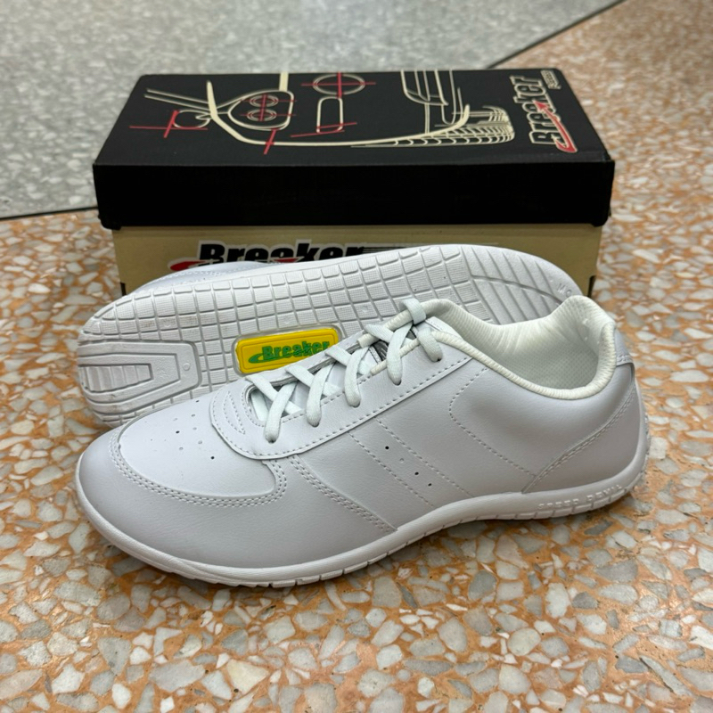 รองเท้า Breaker F-11 รองเท้าพละสำหรับนักเรียน รองเท้าหนังสีขาวสำหรับผู้หญิง