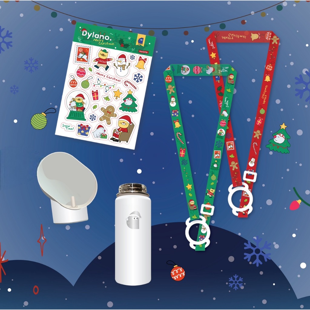 สายคล้องสี Candy Apple 🍎 หรือ Gummy Green 🧃 + DYLANO Christmas stickers