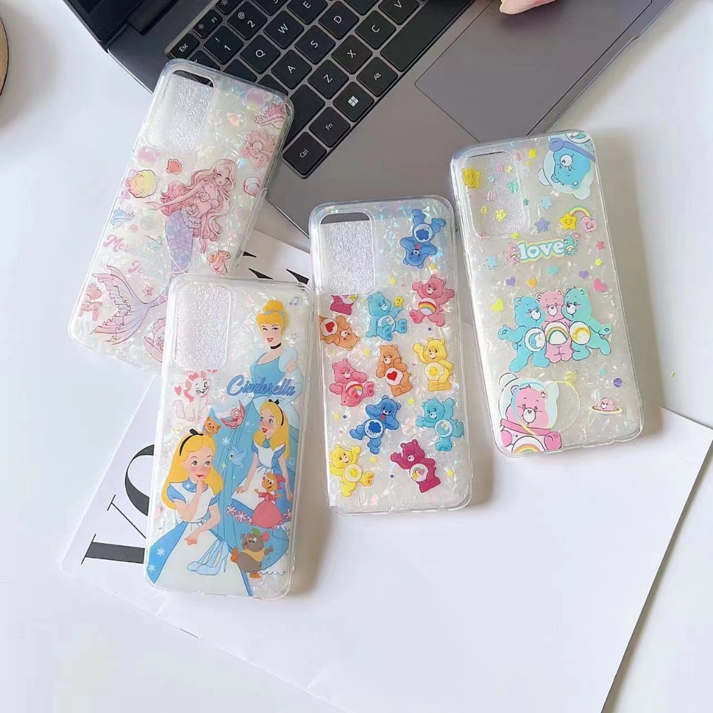 เคส หินมุก ขอบนิ่ม ลายการ์ตูนมาใหม่ค่ะ สำหรับรุ่น VIVO V27 Y22 Y11 Y12 Y15 Y17 Y20 Y20S Y12S Y12A Y21S Y21 Y33S