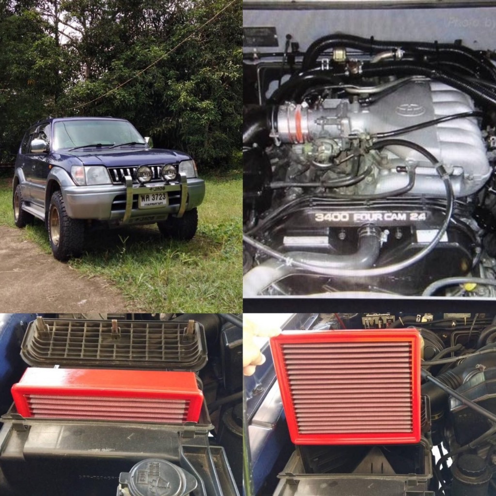 กรองอากาศ BMC Air filter land cruiser prado 95