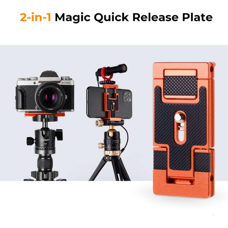 ขาตั้งกล้อง K&F D255C4+BH-28L Carbon fiber with Quick Release Plate kits (KF09.093V2)