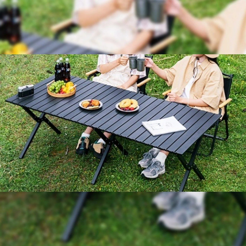 [พร้อมส่ง] โต๊ะพับได้ โต๊ะพับแคมป์ปิ้ง Folding table แบบพกพา อลูมิเนียม กลางแจ้ง ในร่ม แคมป์ปิ้งปิกนิก พกพาสะดวก thumbnail 9