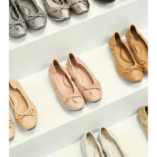 YUKI SHOES รุ่น SOFU รองเท้าบัลเล่ต์ หนังเทียม PU นุ่มนิ่มมาก สี CLASSIC 10 สี