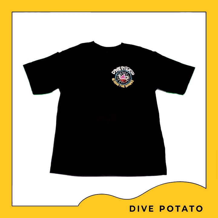 Dive Potato Save the Shark T-Shirt เสื้อยืด เสื้อแขนกุด เสื้อOversize