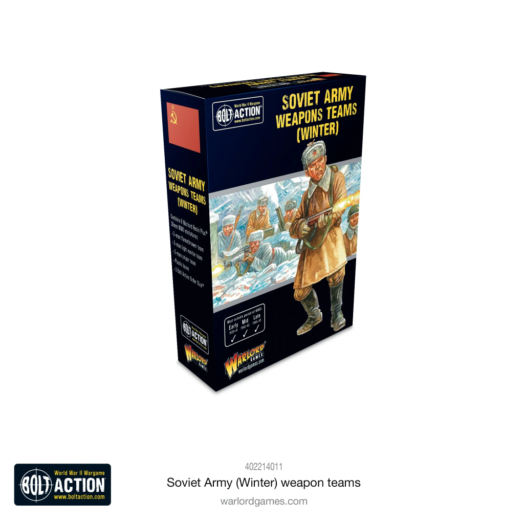 [พร้อมส่ง]WARLORD GAMES:Soviet Army (Winter) weapons teams