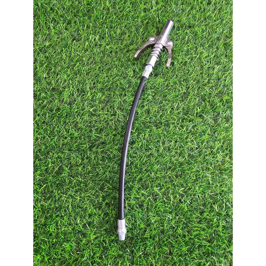 ZEN หัวอัดจารบี 2 ทาง มือบีบล็อค พร้อมสายอ่อน คอปเปอร์จาระบี เกลียว 1/8BSP ส่งด่วน ส่งไว