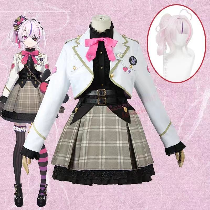 Vtuder Virtual Idol ผู้ประกาศข่าว Maria Marionette คอสแวร์ Rainbow Society คอสเพลย์ผู้หญิง