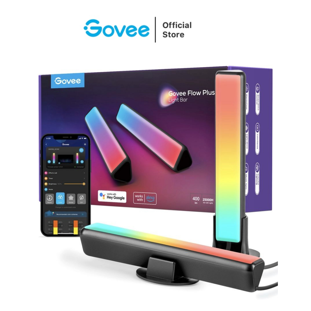 ไฟตกแต่ง Govee RGBICWW WiFi + Bluetooth Flow Plus Light Bars