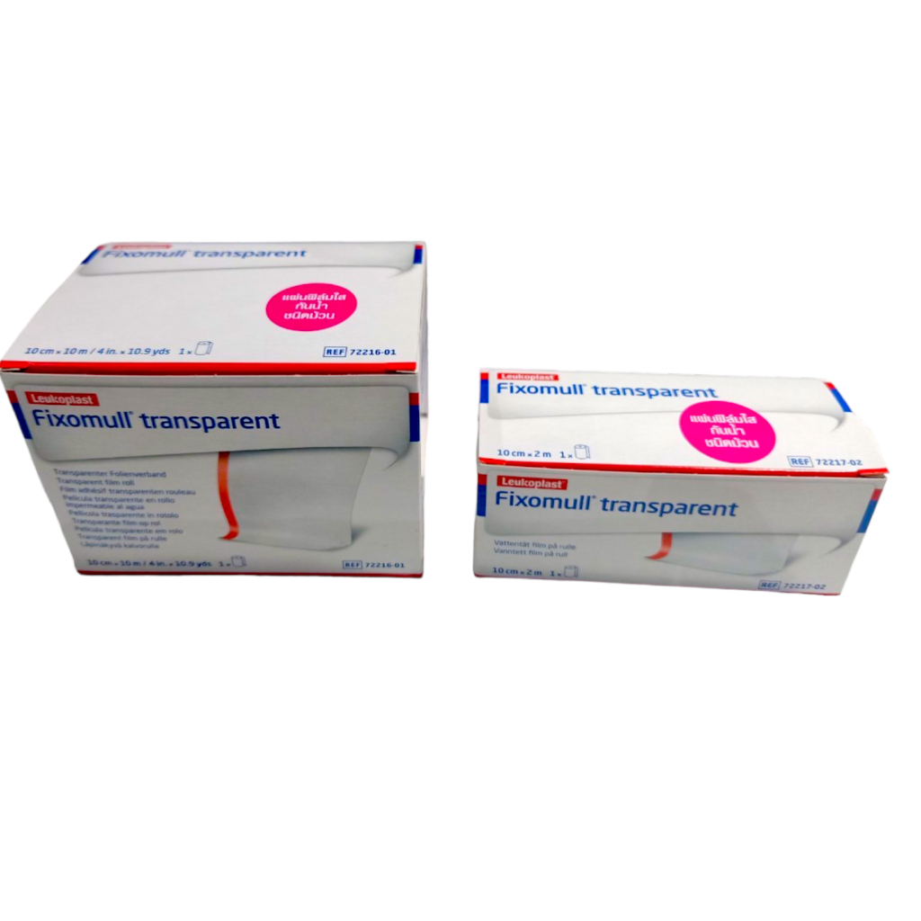 Mfg.6/23 Fixomull transporent แผ่นฟิล์มใสกันน้ำชนิดม้วน