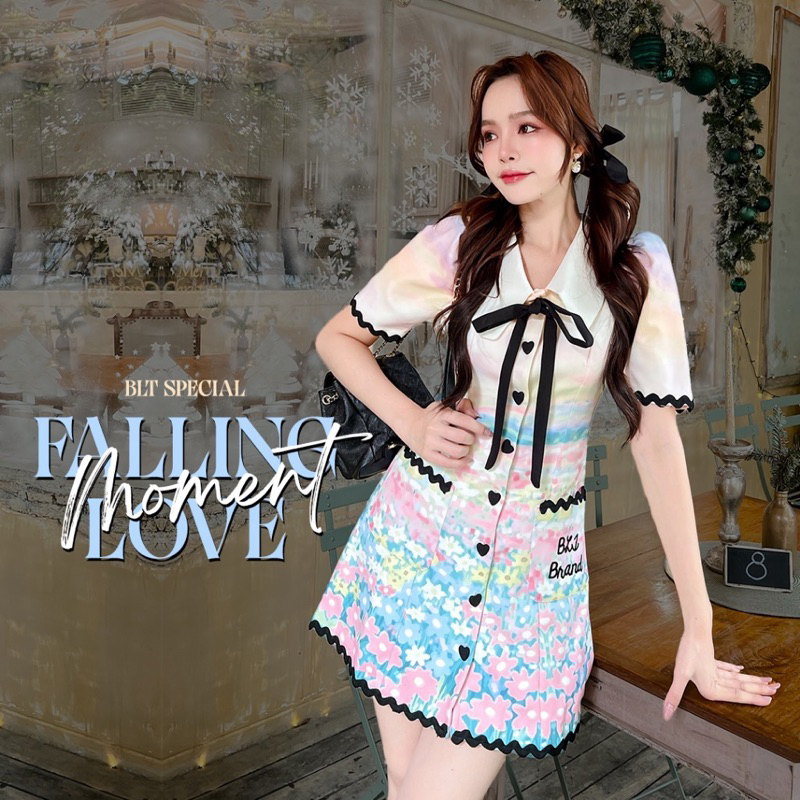 💎พร้อมส่ง💎BLT🍓 Falling Love Moment : Mini Dress