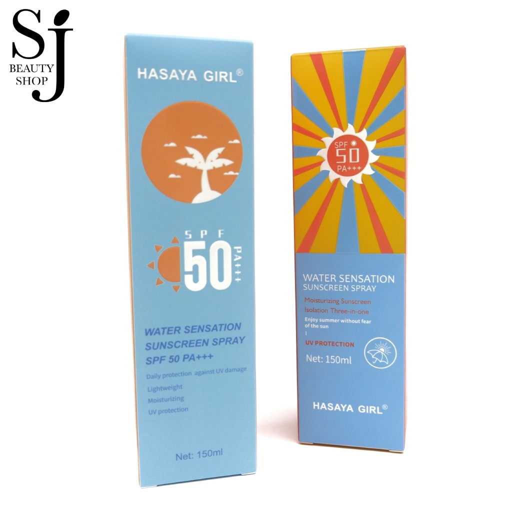 HASAYA GIRL Sunscreen Spray SPF50 PA+++ สเปรย์กันแดดผิวหน้าและผิวกาย บางเบา ไม่เหนียวเหนอะหนะ