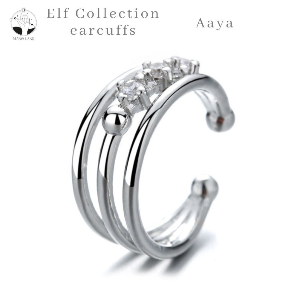 MNL ต่างหูเกาะหู Gorya พลังความเชื่อของเหล่าเอลฟ์ เกี่ยวใบหู earcuff แบบห่วง เครื่องประดับแฟชั่นเงินแท้ สไตล์เท่ๆ เกาหลี ราคา ถูกที่สุด ดีลบีเคเค แกลเลอรีภาพที่ 7