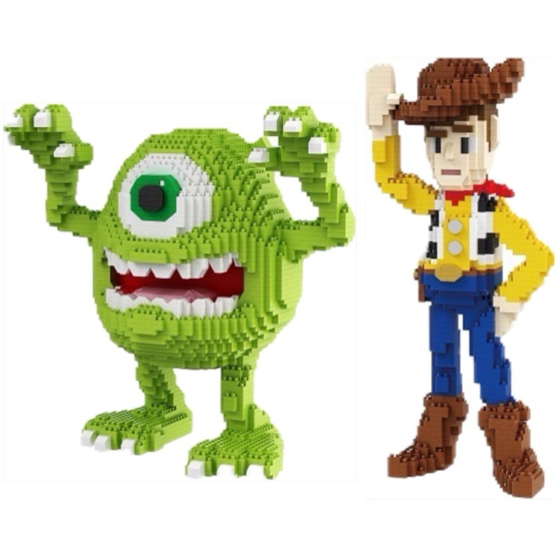 ตัวต่อนาโนไซส์ Jumbo - DM3089,3094 Mike & Woody 1369-2719 pcs