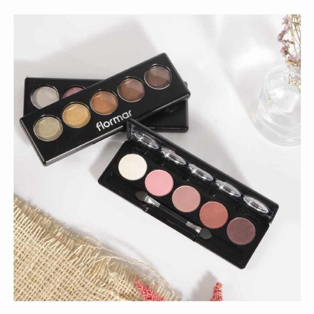 exp.4/9/24 ฟลอร์มาร์  คัลเลอร์ พาเลท อายแชโดว์  Flormar Eyeshadow Palette Matalic 10 เฉดสี