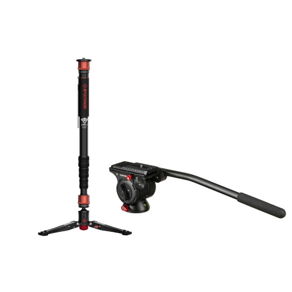 IFOOTAGE - Cobra 3 A180T monopod & Komodo K5 Fluid Head Bundle (สินค้าประกันศูนย์)