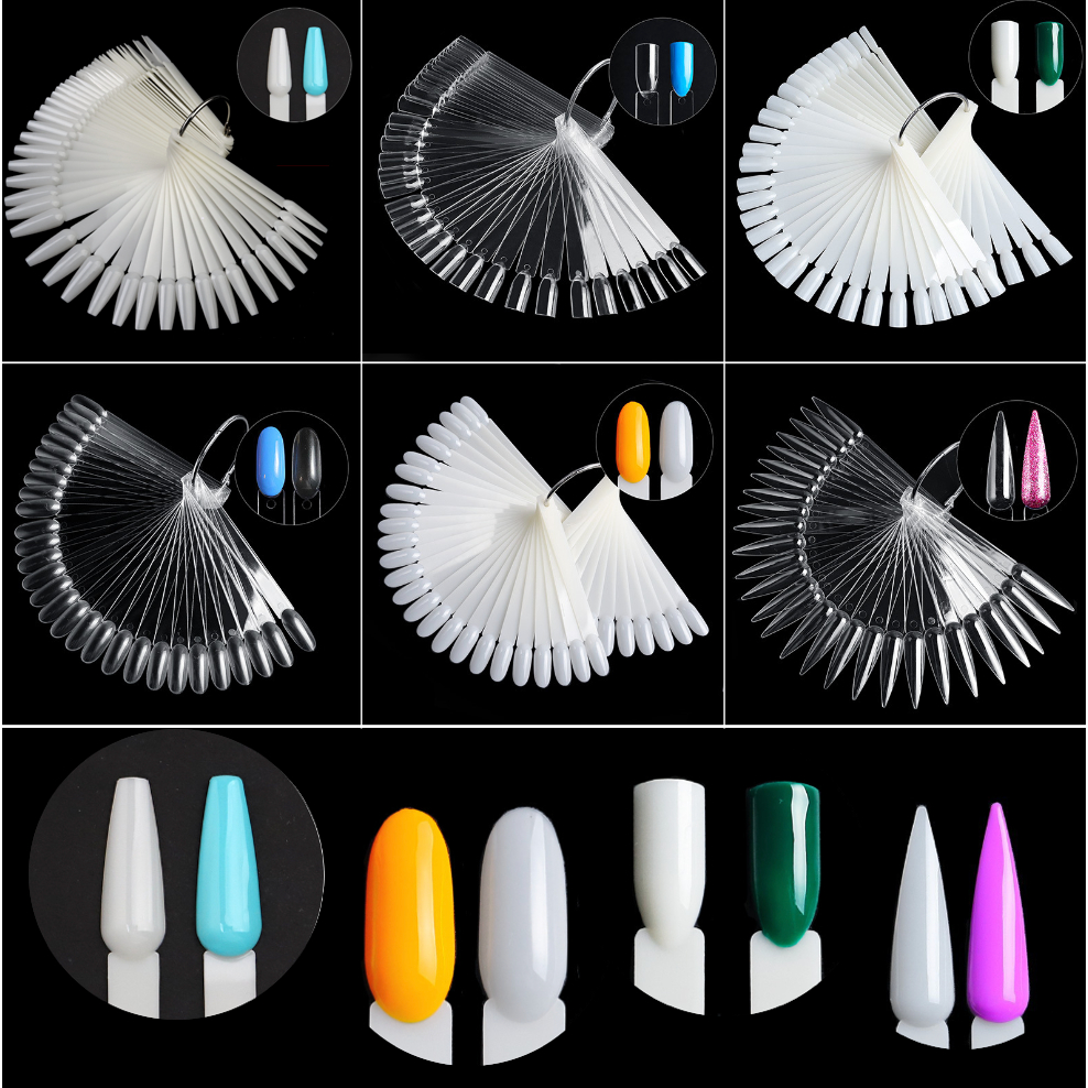 ชาร์ตโชว์สีทาเล็บ ด้ามจับยาว ชาร์ตตัวอย่างสีทาเล็บ ชาร์ตสีทาเล็บ
